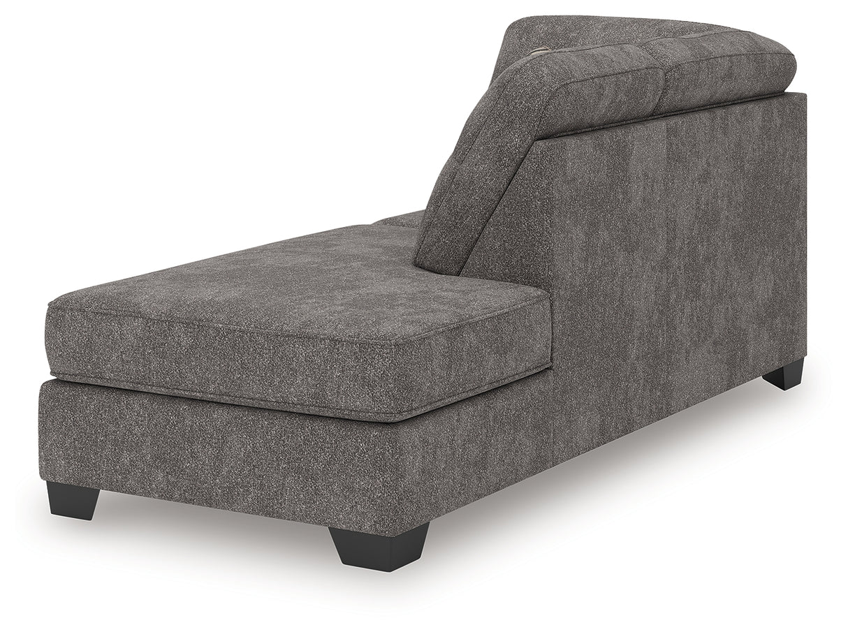 Olten Graphite Right-Arm Facing Corner Chaise from Ashley - Luna Furniture