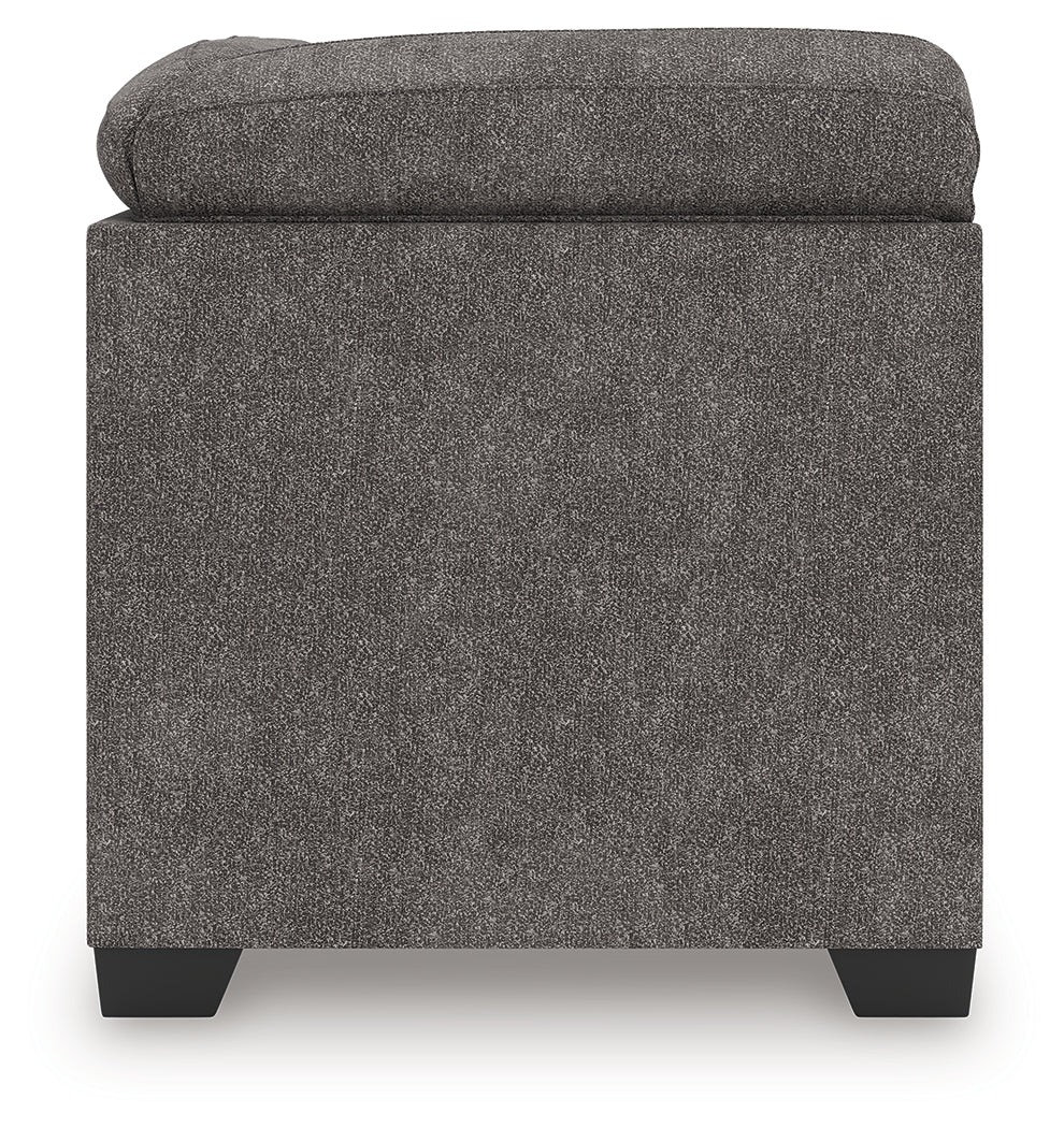 Olten Graphite Right-Arm Facing Corner Chaise from Ashley - Luna Furniture