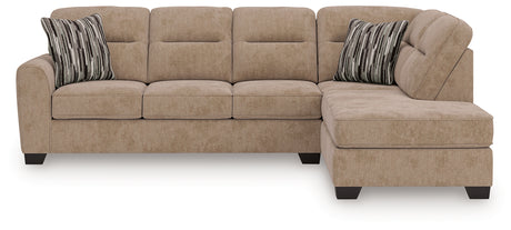 Olten Mocha 2-Piece RAF Sectional from Ashley - Luna Furniture