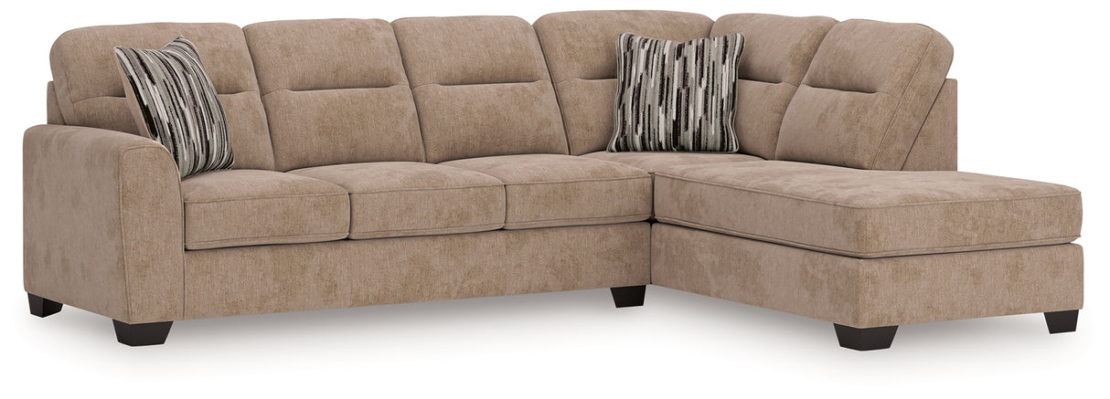 Olten Mocha 2-Piece RAF Sectional from Ashley - Luna Furniture
