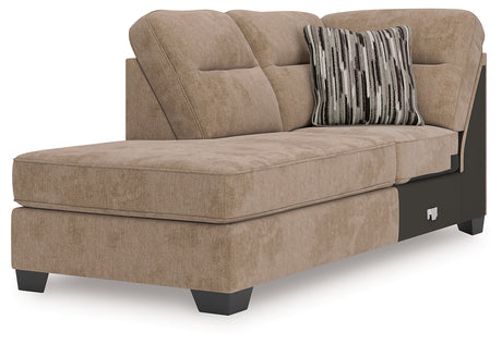 Olten Mocha Left-Arm Facing Corner Chaise from Ashley - Luna Furniture