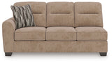 Olten Mocha Left-Arm Facing Sofa from Ashley - Luna Furniture