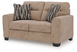 Olten Mocha Loveseat from Ashley - Luna Furniture