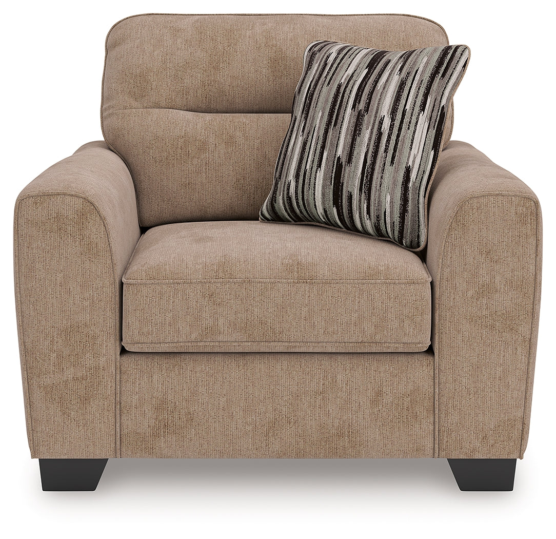 Olten Mocha Oversized Chair from Ashley - Luna Furniture