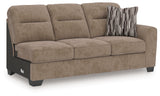Olten Mocha Right-Arm Facing Sofa from Ashley - Luna Furniture