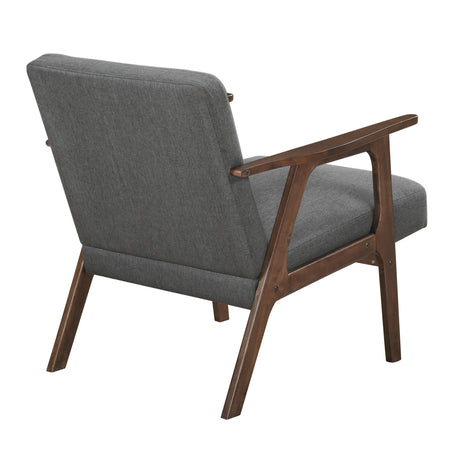 Omara Dark Gray Accent Chair from Homelegance - Luna Furniture