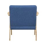 Omara Natural Blue Accent Chair from Homelegance - Luna Furniture