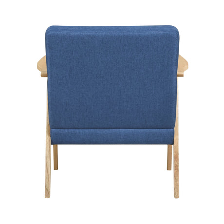 Omara Natural Blue Accent Chair from Homelegance - Luna Furniture