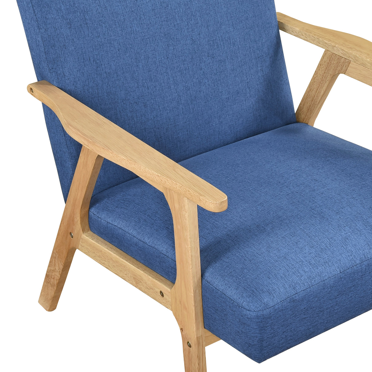 Omara Natural Blue Accent Chair from Homelegance - Luna Furniture