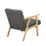 Omara Natural Dark Gray Accent Chair from Homelegance - Luna Furniture