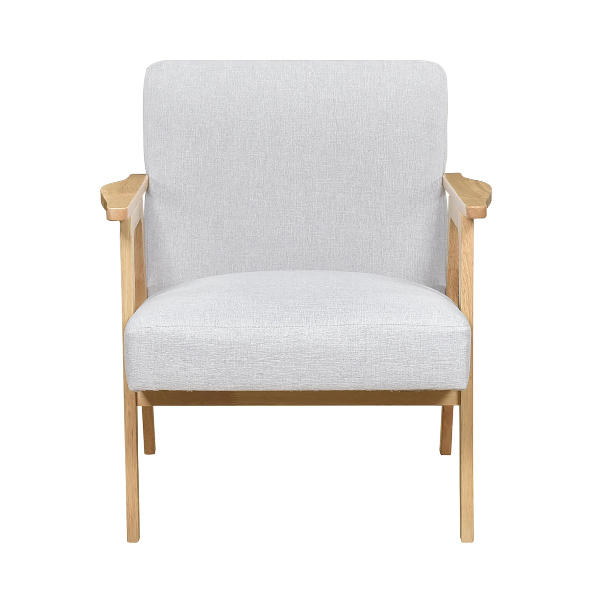 Omara Natural Gray Accent Chair from Homelegance - Luna Furniture