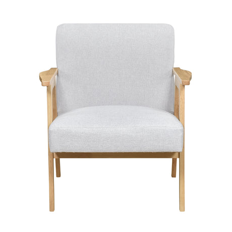 Omara Natural Gray Accent Chair from Homelegance - Luna Furniture