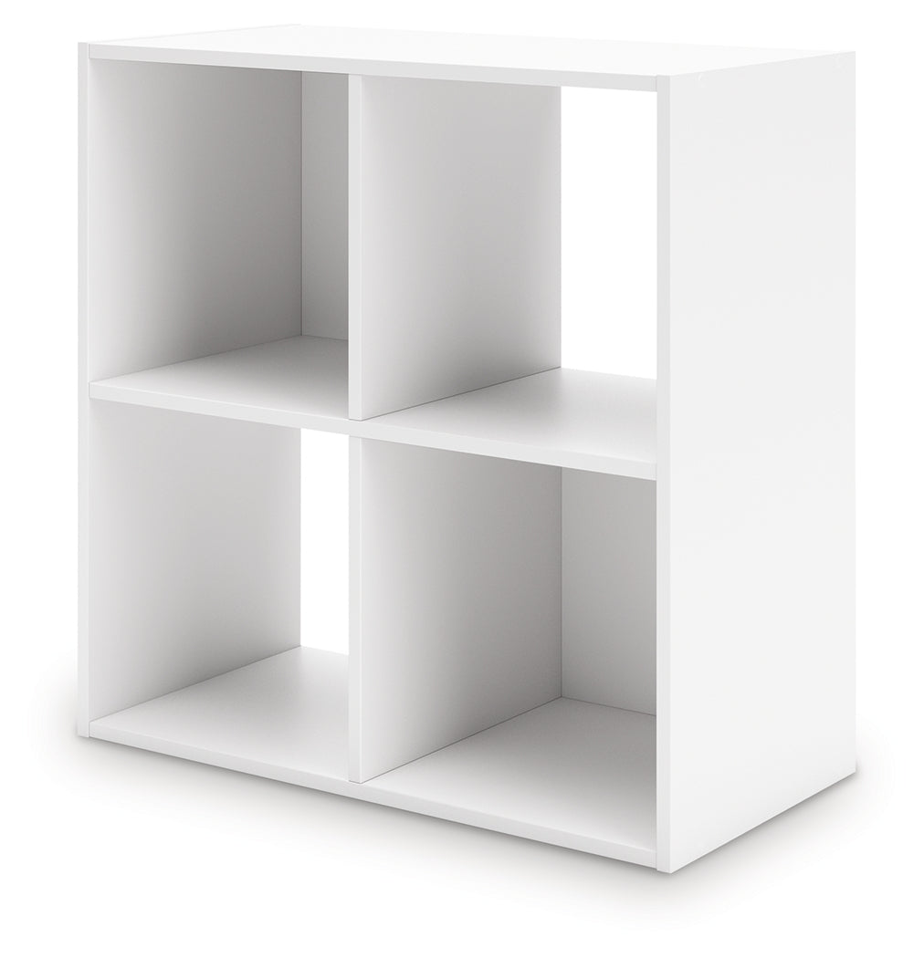 Onita White Four Cube Organizer from Ashley - Luna Furniture