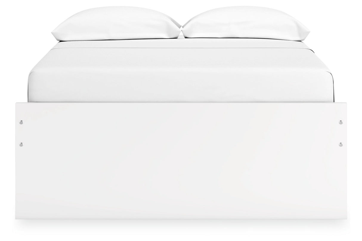 Onita White Full Platform Base Bed from Ashley - Luna Furniture
