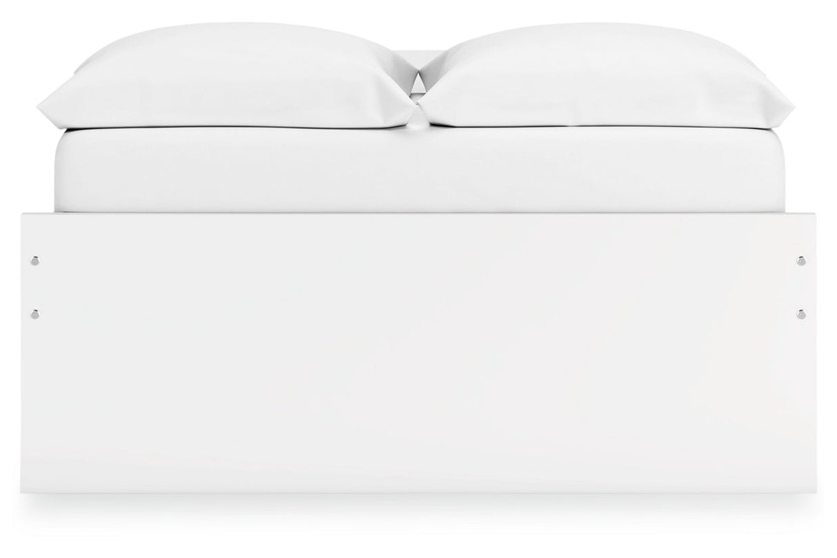 Onita White Full Platform Base Bed from Ashley - Luna Furniture