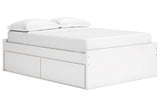Onita White Full Storage Platform Base Bed with 2 Drawers from Ashley - Luna Furniture