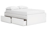 Onita White Full Storage Platform Base Bed with 2 Drawers from Ashley - Luna Furniture