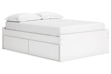 Onita White Full Storage Platform Base Bed with 4 Drawers from Ashley - Luna Furniture