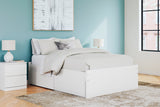 Onita White Full Storage Platform Base Bed with 4 Drawers from Ashley - Luna Furniture