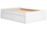 Onita White Full Storage Platform Base Bed with 4 Drawers from Ashley - Luna Furniture