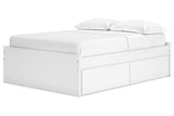 Onita White Full Storage Platform Base Bed with 4 Drawers from Ashley - Luna Furniture