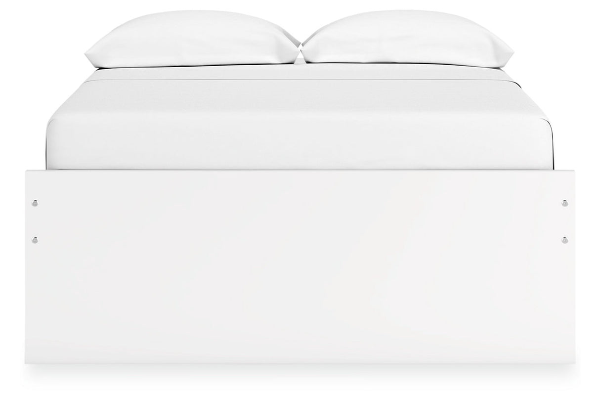 Onita White Full Storage Platform Base Bed with 4 Drawers from Ashley - Luna Furniture