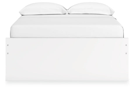 Onita White Full Storage Platform Base Bed with 4 Drawers from Ashley - Luna Furniture