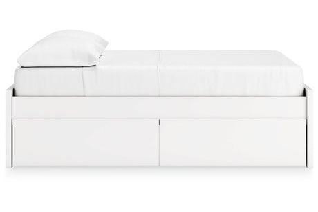 Onita White Full Storage Platform Base Bed with 4 Drawers from Ashley - Luna Furniture