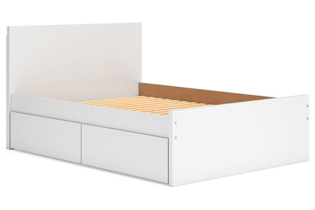 Onita White Full Storage Platform Bed with 2 Drawers from Ashley - Luna Furniture