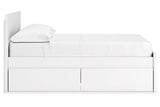 Onita White Full Storage Platform Bed with 2 Drawers from Ashley - Luna Furniture