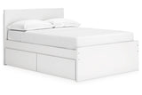 Onita White Full Storage Platform Bed with 4 Drawers from Ashley - Luna Furniture