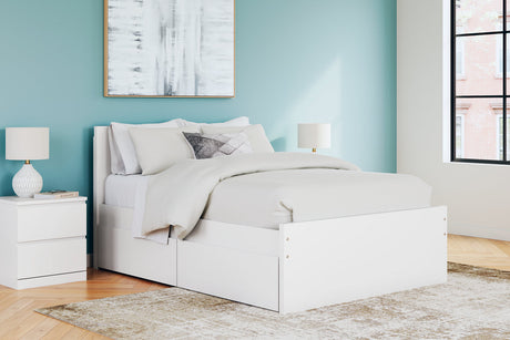 Onita White Full Storage Platform Bed with 4 Drawers from Ashley - Luna Furniture