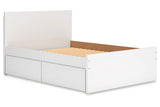 Onita White Full Storage Platform Bed with 4 Drawers from Ashley - Luna Furniture