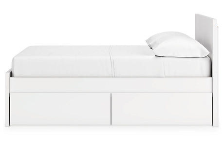 Onita White Full Storage Platform Bed with 4 Drawers from Ashley - Luna Furniture