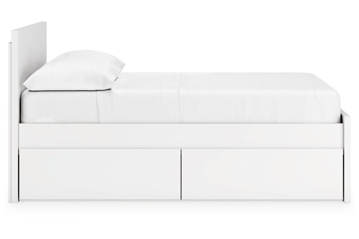 Onita White Full Storage Platform Bed with 4 Drawers from Ashley - Luna Furniture