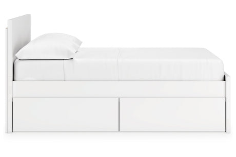 Onita White Full Storage Platform Bed with 4 Drawers from Ashley - Luna Furniture