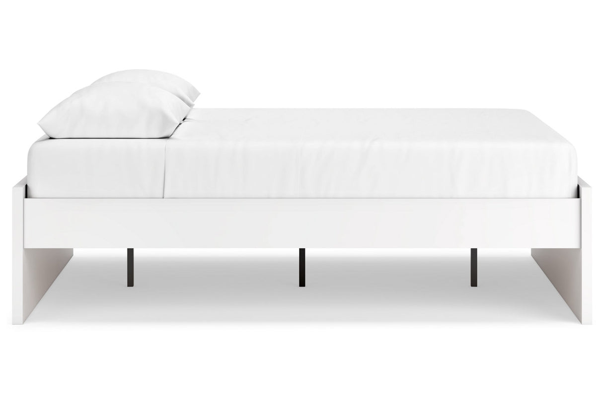 Onita White Queen Platform Base Bed from Ashley - Luna Furniture