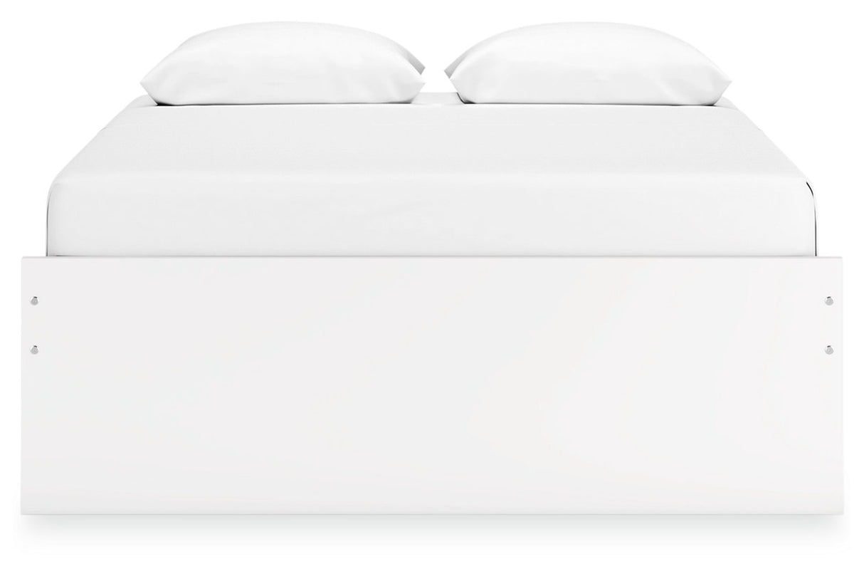 Onita White Queen Platform Base Bed from Ashley - Luna Furniture