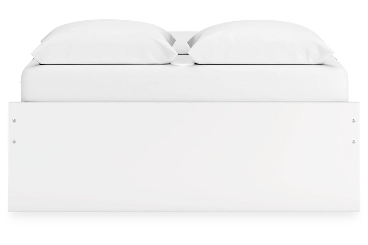 Onita White Queen Platform Base Bed from Ashley - Luna Furniture