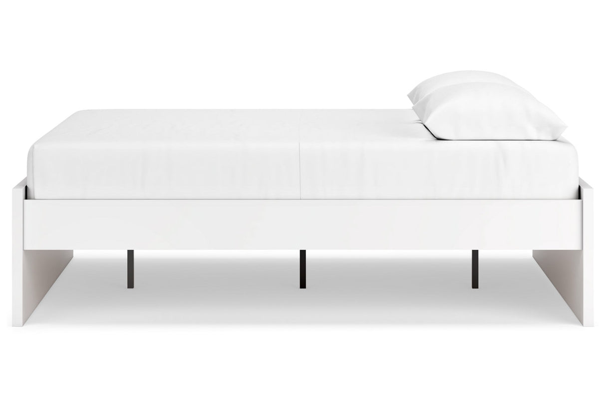 Onita White Queen Platform Base Bed from Ashley - Luna Furniture