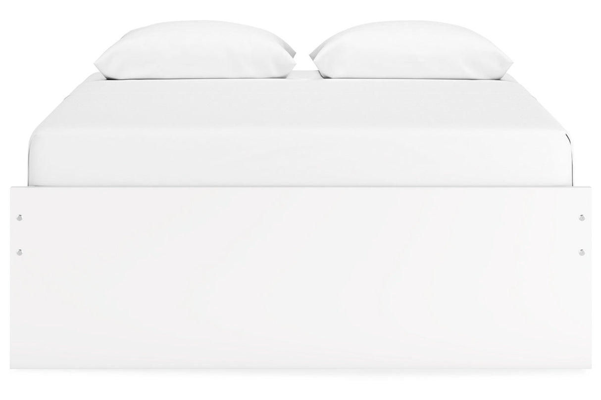 Onita White Queen Storage Platform Base Bed with 4 Drawers from Ashley Furniture - Luna Furniture
