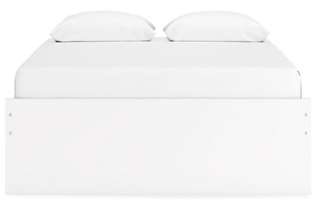 Onita White Queen Storage Platform Base Bed with 4 Drawers from Ashley - Luna Furniture