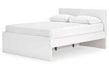 Onita White Queen Storage Platform Bed with 2 Drawers from Ashley Furniture - Luna Furniture