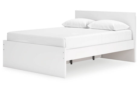 Onita White Queen Storage Platform Bed with 2 Drawers from Ashley - Luna Furniture