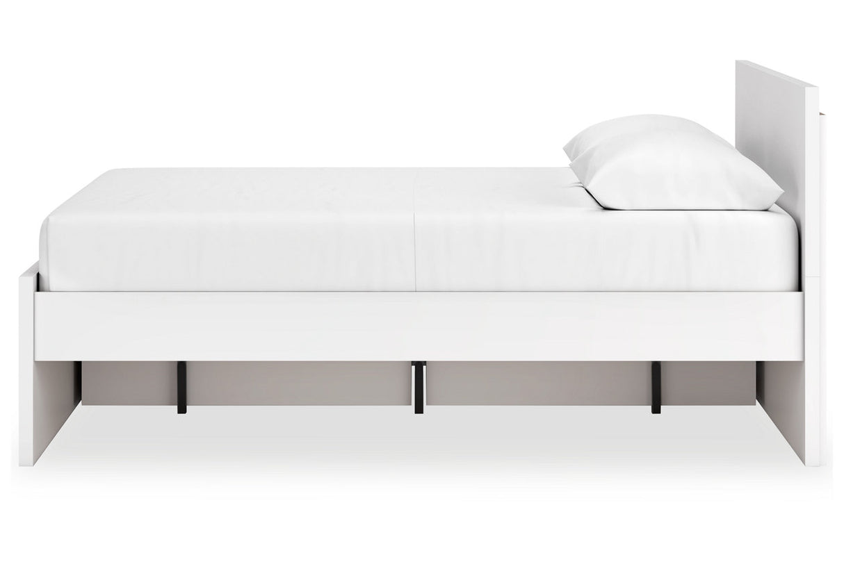 Onita White Queen Storage Platform Bed with 2 Drawers from Ashley Furniture - Luna Furniture
