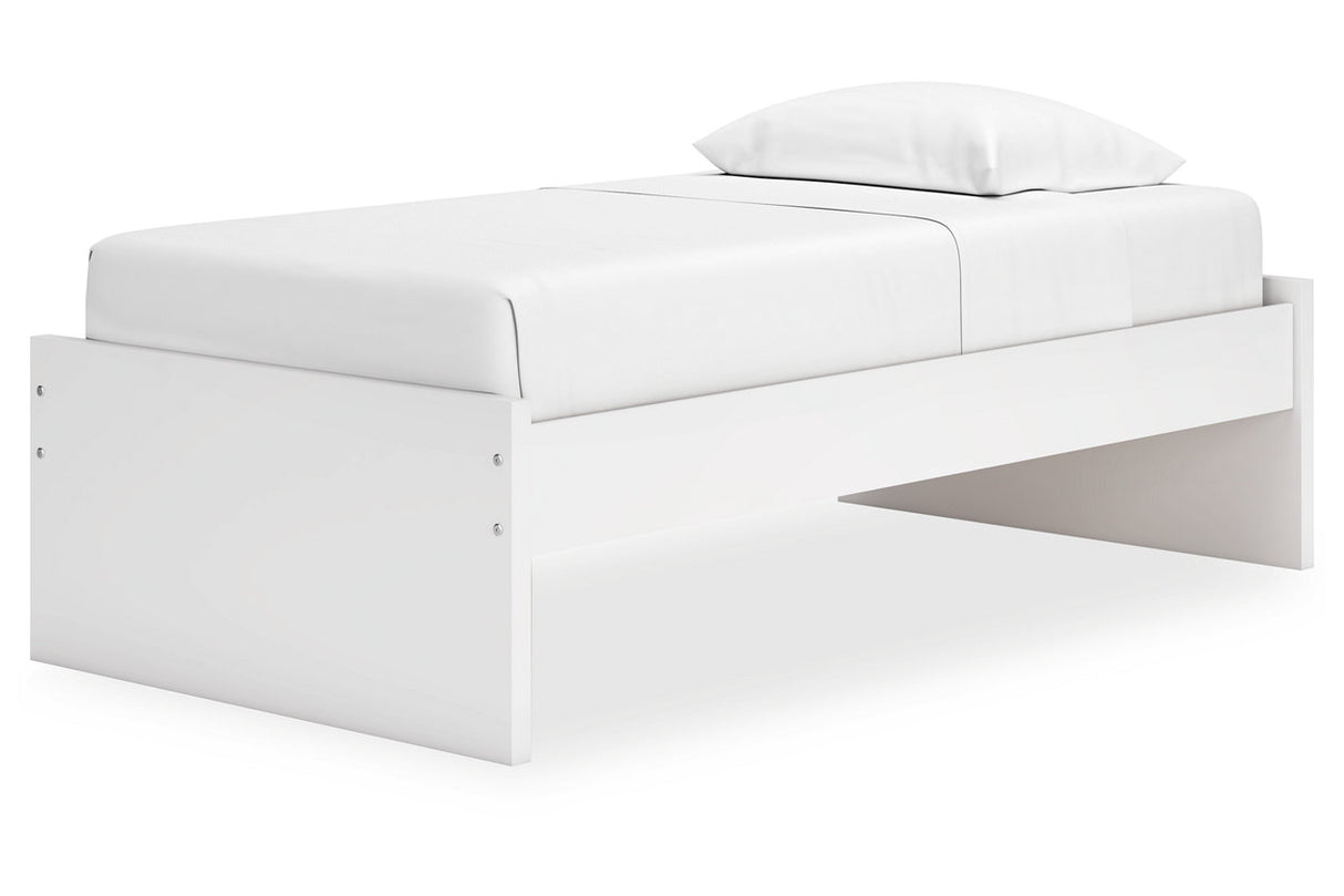 Onita White Twin Platform Base Bed from Ashley - Luna Furniture