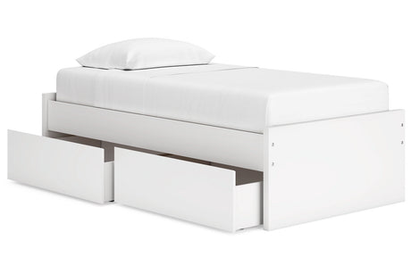 Onita White Twin Platform Base Bed from Ashley - Luna Furniture