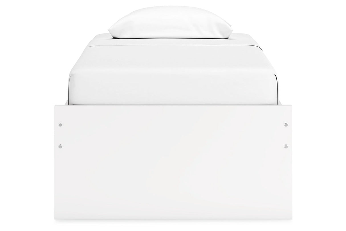 Onita White Twin Platform Base Bed from Ashley - Luna Furniture