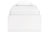 Onita White Twin Platform Base Bed from Ashley - Luna Furniture