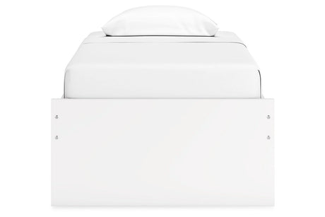 Onita White Twin Platform Base Bed from Ashley - Luna Furniture